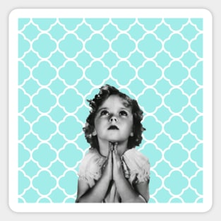 Shirley Temple Praying Sticker